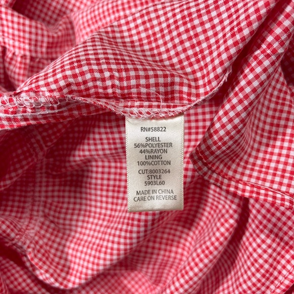 Max Studio London Red Gingham Smocked Midi Sundress Size L NWT Nordstrom - Picture 5 of 14